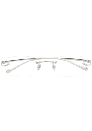 Cartier Eyewear rimless rectangular-frame glasses - Silver