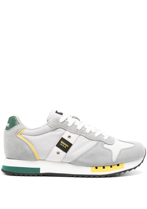 Blauer Queens 01 panelled sneakers - White