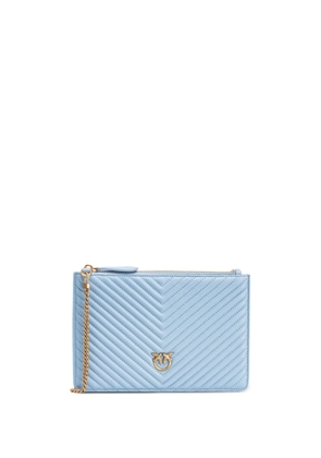 PINKO Flat Classic wallet on chain - Blue