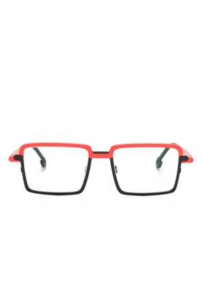 Theo Eyewear Picadilly rectangle-frame glasses - Orange