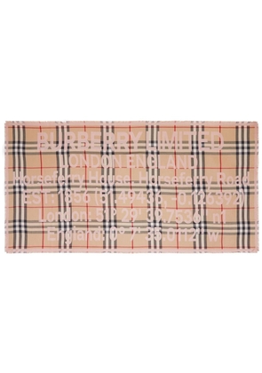 Burberry Coordinates check-patterned scarf - Brown
