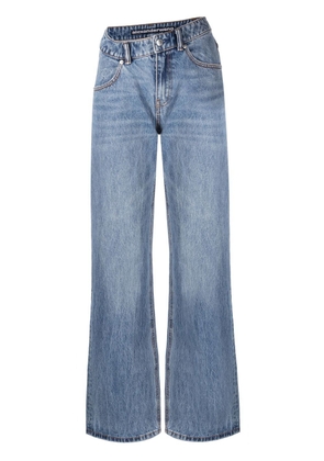 Alexander Wang asymmetric-waist denim jeans - Blue