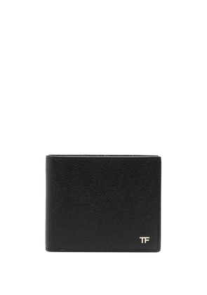 TOM FORD logo-plaque bi-fold wallet - Black