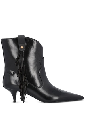 PINKO Ada fringe-detailing boots - Black