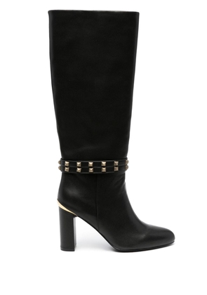 Just Cavalli studded knee-length boots - Black