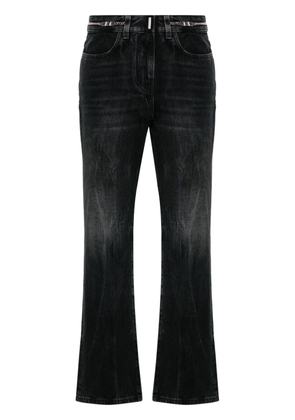 Givenchy logo-plaque bootcut jeans - Black