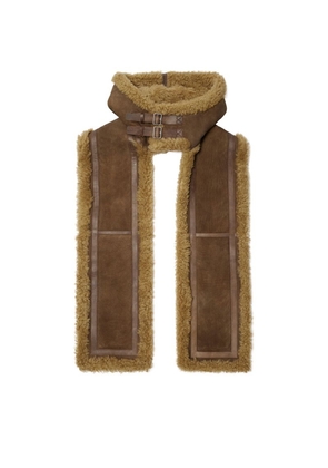 Burberry Shearling Hooded Scarf