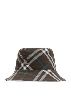 Burberry Check Print Ekd Bucket Hat