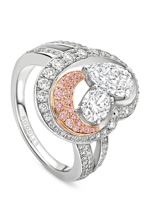 Boodles Platinum And Rose Gold National Gallery Motherhood Ring