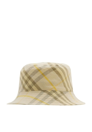 Burberry Linen Check Bucket Hat