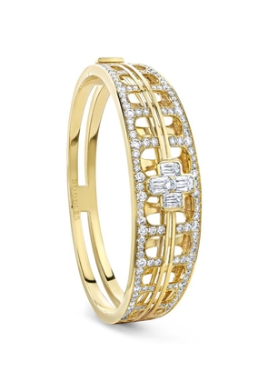 Boodles Yellow Gold And Diamond National Gallery Perspective Bangle