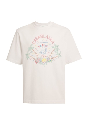 Casablanca Crayon Tennis Club T-Shirt