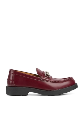 Gucci Leather Horsebit Loafers