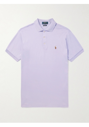 Polo Ralph Lauren - Logo-Embroidered Cotton-Jersey Polo Shirt - Men - Purple - XS