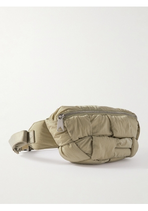 Bottega Veneta - Intrecciato Paper Nylon Belt Bag - Men - Neutrals