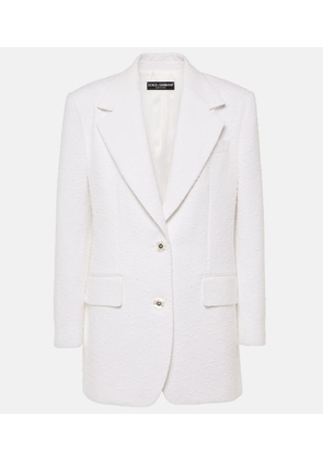Dolce&Gabbana Cotton-blend tweed blazer