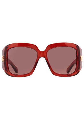 Gucci Grey Square Ladies Sunglasses GG1402S 003 55
