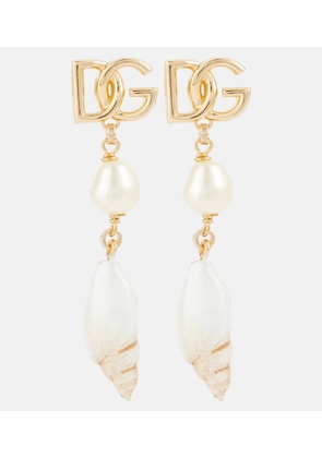 Dolce&Gabbana Capri DG faux pearl-embellished drop earrings
