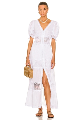 Charo Ruiz Ibiza Clemence Maxi Dress in White - White. Size L (also in ).