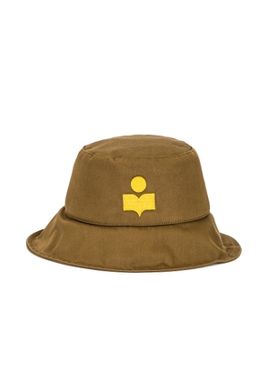 Isabel Marant Loiena Bucket Hat in Khaki - Army. Size 57 (also in ).