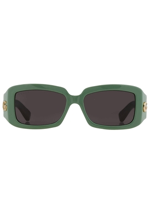 Gucci Grey Rectangular Ladies Sunglasses GG1403S 004 54