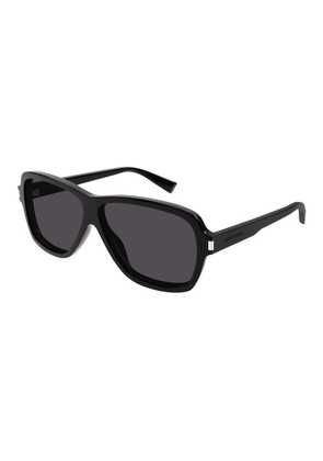 Saint Laurent Dark Grey Square Mens Sunglasses SL 609 CAROLYN 001 62