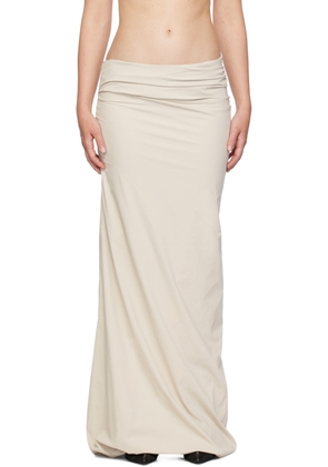 Entire Studios Off-White Structured Maxi Skirt