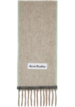 Acne Studios Beige Wool Mohair Narrow Scarf