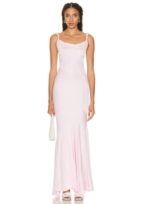 Blumarine Sleeveless Gown in Chalk Pink - Blush. Size 38 (also in ).