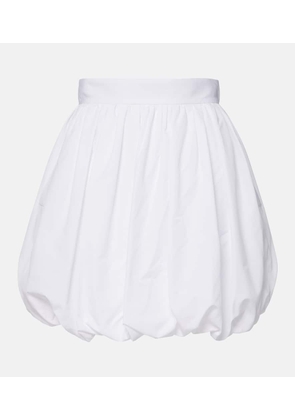 Dolce&Gabbana High-rise cotton poplin miniskirt