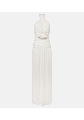 Rebecca Vallance Guinevere floral-appliqué gown