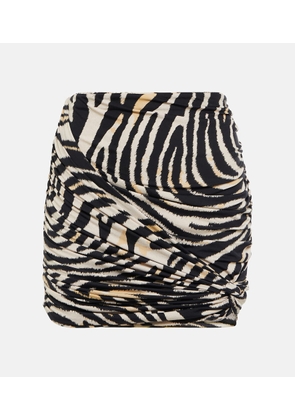 Magda Butrym Zebra-print swim skirt