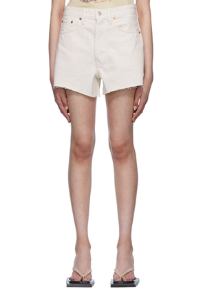 Re/Done Off-White 90s Low Slung Shorts