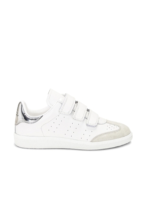 Isabel Marant Beth Sneaker in Silver - White. Size 36 (also in ).