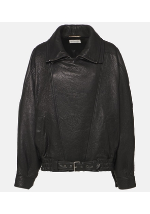 Saint Laurent Oversized leather jacket