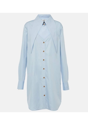 Vivienne Westwood Heart cutout cotton shirt dress