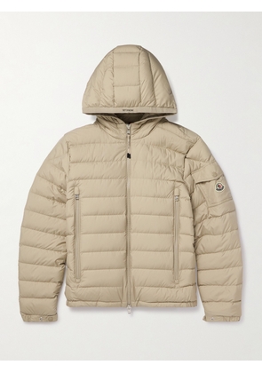 Moncler - Galion Quilted Shell Hooded Down Jacket - Men - Neutrals - 1