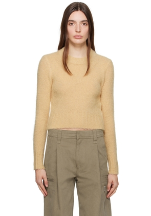 AMI Paris Yellow Brushed Sweater