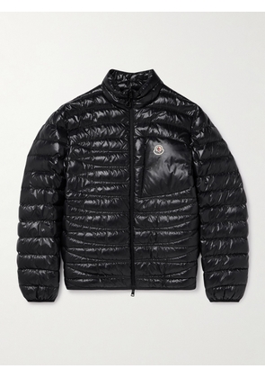 Moncler - Logo-Appliquéd Quilted Nylon Laqué Down Jacket - Men - Black - 1