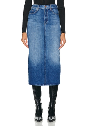 MOTHER The Pencil Pusher Skirt in New Sheriff In Town - Blue. Size 30 (also in ).