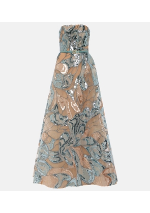 Elie Saab Thalassa embroidered tulle gown