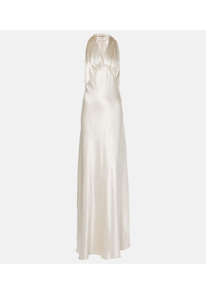 Saint Laurent Satin maxi dress