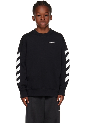 Off-White Kids Black Rubber Arrow Sweatshirt