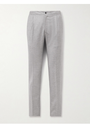 Kiton - Slim-Fit Virgin Wool-Blend Trousers - Men - Gray - IT 46