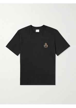 Marant - Hugo Logo-Embroidered Cotton-Jersey T-Shirt - Men - Black - XS