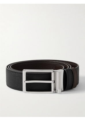 Dunhill - 3.5cm Reversible Full-Grain Leather Belt - Men - Black