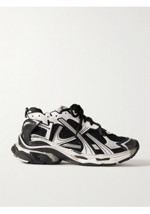 Balenciaga - Runner Distressed Rubber and Mesh Sneakers - Men - White - EU 45