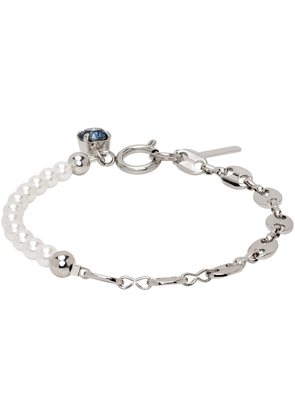 Justine Clenquet SSENSE Exclusive Silver Maddy Bracelet