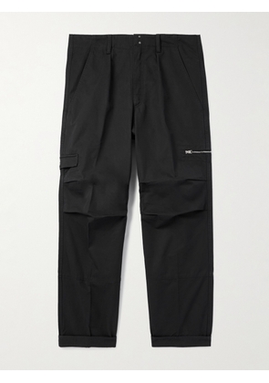 TOM FORD - Straight-Leg Pleated Cotton-Twill Cargo Trousers - Men - Black - UK/US 30