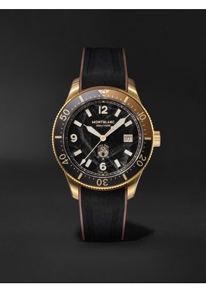 Montblanc - Iced Sea Automatic 41mm Gold-Tone and Rubber Watch, Ref. No. MB133300 - Men - Black